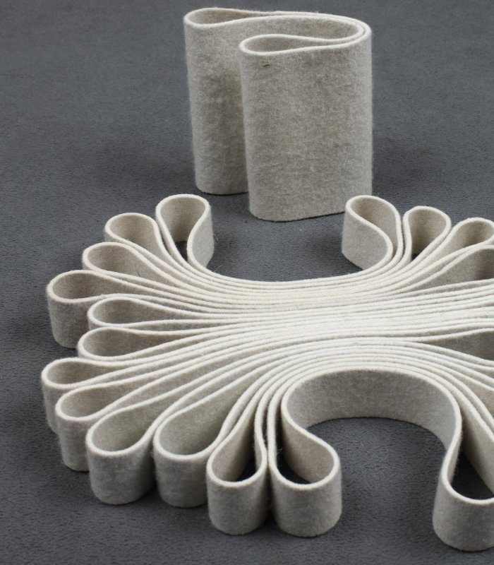 Industrial wool felt used in transfer printing process